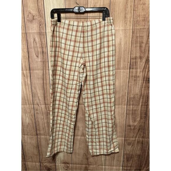Ann Taylor LOFT Small sleepwear pajama lounge pants beige red - Picture 2 of 4